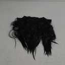 20 Inches Hair Extensions Clip ins, 4Pcs Clip in Hair Extensions, Synthetic Curly Hair Extension Clip in Human Hair (Color: Black with a Hint of Brown Gloss)