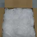 50 Pcs Loofah Sponge Bulk Mini Shower Sponge 3 Inch Loofahs Shower Pouf Mesh Shower Ball for Women Kids Men Exfoliating Bath Scrubber Travel Size Shower Gift(White)