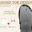COFACE Womens Orthotic Sandals Ladies Fashion Breathable Mesh Mules Round Toe Backless Loafers Slides Adjustable Wedge Heel Cushion Walking Sandles With Comfortable Arch Support (Black), US 10