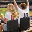 LWWTBS Stadium Seat with Back Support Bleacher Chair with Back (1, Black), Standard