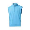 Rouen Quarter Zip Pullover Mens Vest Athletic Performance Outdoor Sleeveless Solid Half Zip Pullover Mens Vest, L