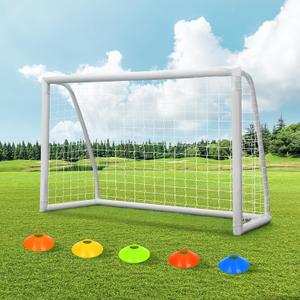 ORIENGEAR Soccer Goal, 6x4 Full Size Soccer Goals for Backyard, Soccer Net with Training Discs, Portable Soccer Goal for Kids and Adults with 1 Carry Bag, Porterias De Futbol