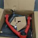 2-4" Lift Front Upper Control Arms for 2007-2018 Chevy Silverado GMC Sierra 1500, 2007-2013 Avalanche, 2007-2014 Suburban 1500, Tahoe, Yukon/XL, Escalade/ESV, 2 Replacement Ball Joints, Wrinkle Red