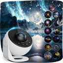 Planetarium Projector Pro for Bedroom, 13 in 1 Star Projector Galaxy Light, Ceiling Night Light Milky Way Mood Lighting with Timer, LED Space Galaxy Lamp Bedroom Room Decor for Adults Kids - White