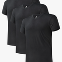 DAVID ARCHY Men's Undershirts Micro Modal Ultra Soft T-Shirts Stretch Moisture-Wicking Crewneck/V-Neck Tees for Men, 2 Pack, Large