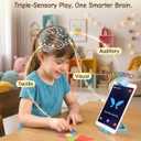 7 x STEM Toys for Kids Ages 4-6, AR Tangram Puzzles with 1000+ Combinations & 20 Cognitive Cards, Food-Grade Silicone Sensory Toy, Interactive Family Games & Meaningful Screen Time Alternative