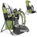 besrey Baby Backpack Carrier, Toddler Hiking Backpack with Safety 3Height Seat, Adjustable Straps&Waist Belt, Foldable Frame Lightweight Large Capacity Child Carrier for Hiking (Army Green)