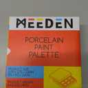 MEEDEN Ceramic Watercolor Palette with Cover, 12-Well White Porcelian Mixing Tray Artist Painting Palette with Lid, Square Painting Tray Palettes for Watercolor Gouache Acrylic Painting, 3" x 3"
