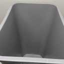 Amazon Basics Lightweight Rectangular Commercial Office Wastebasket, 10 Gallons, Grey