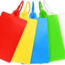 100 Plastic Tags Shipping Tags Water Proof Tags for Labeling Shipping Labels Security Seals Writable Marker Ties Hanging Tags Storage Tag with One Marker Pen (Mixed 5 Color)