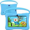 Kids Tablet, 7 inch 32GB Android Tablet for Kids, Toddler Tablet with Bluetooth, WiFi, Parental Control, Dual Camera, GMS, Shockproof Case, Kids App Pre-Installed (Blue)