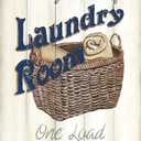 Laundry Room One Load At A Time Vintage Metal Tin Sign Laundry Room Bathroom Living Room Kitchen Home Art Wall Decor Plaque 8X12Inch