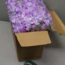 Tigeen 200 Pcs Hydrangea Artificial Flowers Bulk 7.48 Inch Artificial Hydrangeas with Removable Stems Faux Flowers Wedding Decor for Home Garden Party Decoration DIY Project (Lavender)