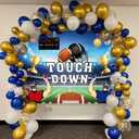 Football Party Backdrop Touch Down Sports Match Medal Trophy Football Field Photography Background Kids Adults Boys Football Sports Themed Birthday Party Decoration 8x6FT (8x6FT(width 240cm x Height 180cm))