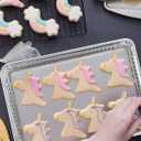 16 x 11 Inch 20 Pack Large Aluminum Pans Cookie Sheets Heavy Duty Non Stick Disposable Baking Trays for Cookies Bacon Brownies Rectangular Foil Pans for Oven Broiler Cooking Grilling Catering