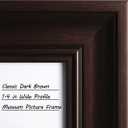 Yaetm 20x24 Picture Frame Matted to 16x20 Set of 2, 1.4" Wide Molding & Dark Brown Poster Frames for Wall Gallery, Home, Office, Wall Mount (2 pack, Brown)