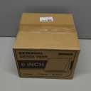 Hon&Guan Dryer Vent Cover Outside 6 Inch Wall Vent with Removable Mesh -304 Stainless Steel Exhaust Vent Cover Rubber Cushioned Non Return Flap, Sliver (6in [Neck Size:5.74/Inner:5.67in])