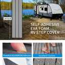 OCEANBROAD EVA Foam RV Step Cover 24''L x 7.5''W 4 Pack, Gray