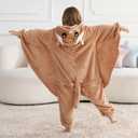 ATOZ Onesie for Kids, Animal Pajamas Halloween Cosplay Costume for Girls Boys (Brown)