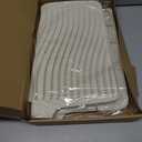 Silicone Dish Drying Mat, Stone Drying Mat for Kitchen Counter with Built-In Drain, Non-Slip Drain Pad with Built-in Drain, Heat Resistant Stone Drying Mat, Hangable, Cream-1pcs, 20" x 15"