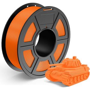 TECBEARS PLA Filament 1.75mm, Neatly Wound 3D Printer Filament, Dimensional Accuracy +/- 0.02 mm, 1Kg Spool(2.2 lbs), Fits for Most FDM 3D Printers, Orange