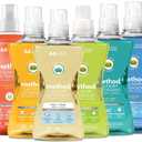Method Liquid Laundry Detergent; Ginger Mango Scent; Stain Remover; 66 Loads per 53.5 fl oz bottle; 4 Pack (264 Total Loads)