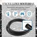 6PCS Silicone Vacuum Hose Automotive Kit,4.9ft Vacuum Lines Automotive with Tube Cutter,ID 1/8" 5/32" 3/16" 1/4" 5/16" 3/8" Multi-Purpose Air & Water Transport Automotive Radiator Hose
