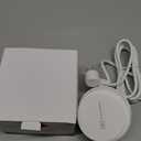 Recessed Power Grommet 3-inch Hole, 15W Wireless Charger, 20W USB C Fast Charging Station,2 AC Plug, Flush Mount Countertop Outlet, Workspace Essential Desk Hole Cover for Cables White