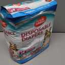 Simple Solution Disposable Dog Diapers, Female Dog Diapers, Puppy Potty Training, Incontinence and Heat Cycle Protection, Medium Diapers for Dogs, 15-23 Inch Waist, 30 Count