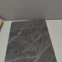 Quick Dry Shower Stone Bath Mat, Super Absorbent & Non-Slip 24 x 16 Inch Diatomaceous Earth Mat, Durable & Easy to Clean Diatomite Bath Mat for Bathroom Floor/Kitchen (Dark Gray) (Black Marble)