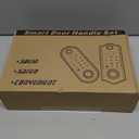 BEBASIA Smart Fingerprint Door Lock with Handle Set, Full App Control, Electronic Digital Touchscreen Keypad, Deadbolt Smart Locks for Front Door, Auto Lock, Black