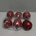 Lorigun Artificial Apples Fake Fruits Red Delicious Apples for Decoration, Decorative Fruit, Faux Big Red Apple 6 Pcs