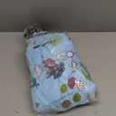 twoworld Baby High Chair Seat Cushion Liner Mat Pad Cover Resistant and High Chair Straps (5 Point Harness) 1 Suit (Blue Animal)