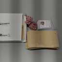 Marspark 50 Sets Christmas Potpourri Stand Pouches, 3.5 x 5.5 Inches Kraft Paper Bags with Matte Window, Simmering Potpourri Bags Instruction Cards for Small Business Home Use Xmas Party Gift Decor