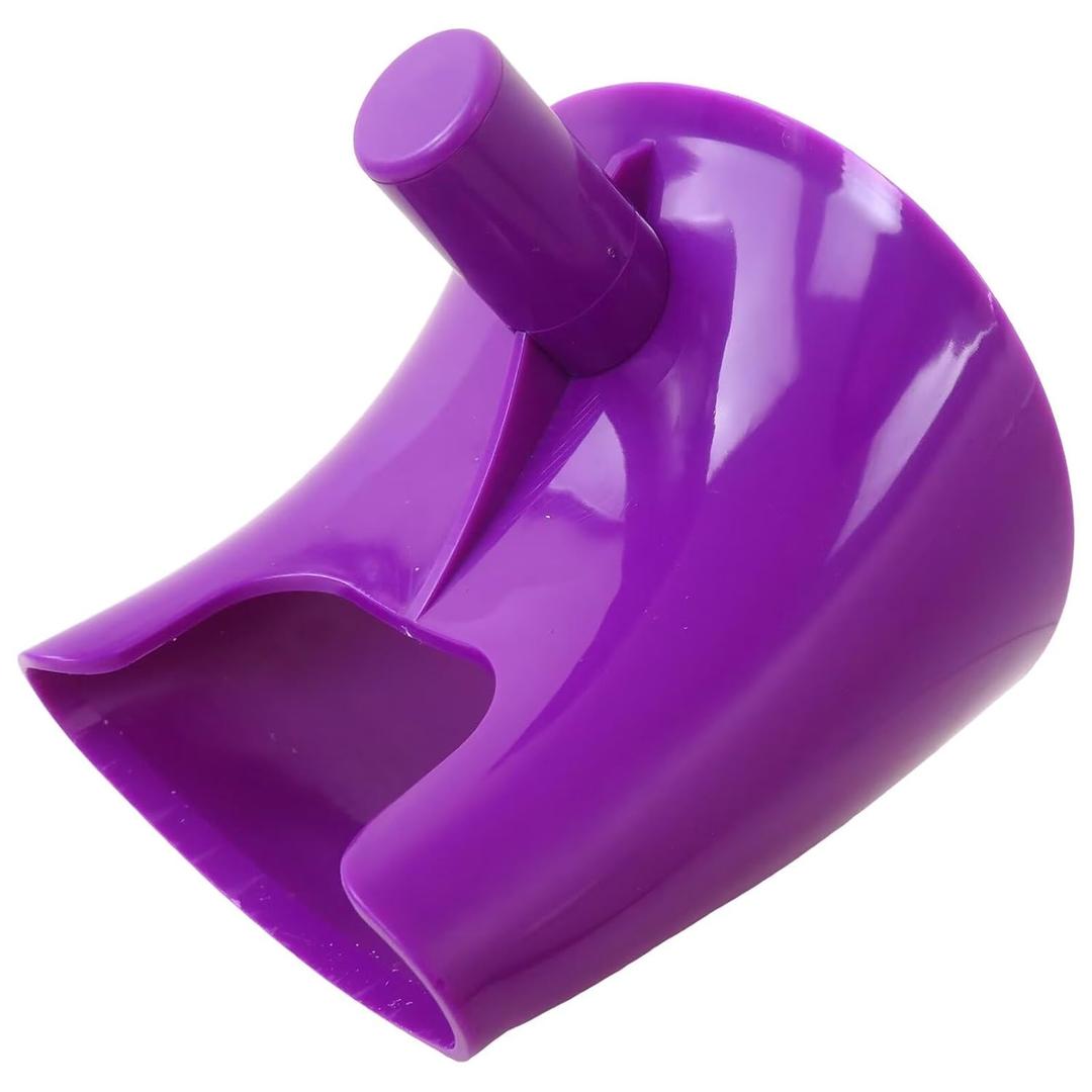 New Hands-Free Flour Funnel for KitchenAid 5 Qt Mixer  Anti-Splash Attachment for Tilt-Head Stand Mixer 4.5-5 Quart (KSM150), Dishwasher Safe, for Dry & Liquid Ingredients  Purple