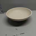 LIN CHUAN Modern Resin Pedestal Bowl  Large Fruit Bowl for Kitchen Counter, Catch All Bowl for Entryway Table, Stylish Key Bowl & Dining Centerpiece, Brown