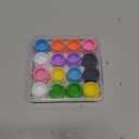 3ml Glass Vial Caps, Peptide Vial Caps, Silicone Protective Caps for 1ml 2ml 3ml Glass Vials, Reusable Vial Covers for Peptide Storage and Vial Boxes (16Pcs / 8Colors)