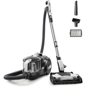 Kenmore 500 Series Bagless Canister Vacuum with Hair Eliminator Brushroll 2-Motor Cyclonic Technology, HEPA Filtration, 24' Auto Cord Rewind for Pet, Carpets, Hard Floors, Stairs, Upgrade DC5070.01, Bla
