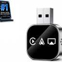 Car Accessories Bluetooth for Apple Carplay Adapter Wireless Mirroring to Watch TV on Screen Play Streaming Device Movies Mirror Phone Auto Link Pro 2026 3 in 1 USB Vehicle for iPhone