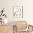 TwoDays DIY Mom's Garden Gift for Grandma - Mother's Day Birth Month Flower Crafts Kit from Daughter, Unique Floral Wall Decor Frame Present for Birthday Christmas (wooden)