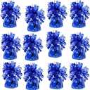 Metallic Balloon Weights, Birthday Party Favors, Novelty and Gag Gifts, 5.5" Inches, 12-Pack (Blue)