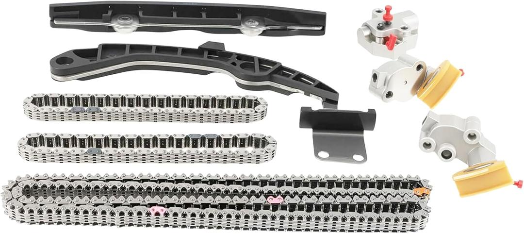 YOMALL 3.7 Timing Chain Kit for 2009-2020 370Z, for 2008-2013 G37, 2011-2013 M37, 2014-2015 Q50 & Q60, for 2014-2019 Q70, for 2014-2017 QX50 & QX70 3.7L V6 Engine VQ37VHR with Chain Tensioner Guide