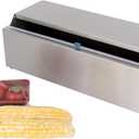 Stainless Steel Food Wrap Dispenser - 18 Commercial Stretch Film Packing Machine with Slide Cutter