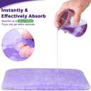 OUMEE 100PCS Lavender Scented Commode Absorbent Pads for Bedside Commode Bucket - Medical Grade Commode Pads with Absorbent Gel, Potty Liner Pads for Adults Seniors Portable Toilet Pad Bedpans