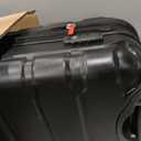 Samsonite Omni PC Hardside Expandable Luggage with Spinner Wheels, Checked-Medium 24-Inch, Black
