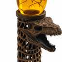 VEOJEIN 3D Mosquito in Amber & Jurassic Fossil Tower Dinosaur Fossil Resin Statue, Prehistoric Collectible, Unique Decor, Paperweight, Ancient Amber Insect Display, Gift for Dino Lovers