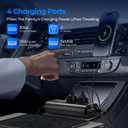 300W Power Inverter DC 12V to 110V AC Car Inverter with TypeC 30W & 3 USB-A interfaces, Dual AC Adapter for Laptops Charger