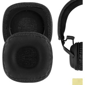 Geekria Replacement Ear Pads for Marshall Major III Wired Wireless, MID ANC Headphones Ear Cushions, Repair Parts (Black)