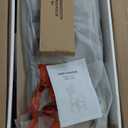 26" Wood Bar Stools Set of 2, Counter Height Bar Stools with Classical X-Shaped Back, Solid Barstools with Rubber Wood Frames and Faux Leather Seat, Rustic Brown