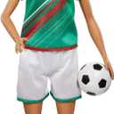 Barbie Careers Fashion Doll & Accessory, Soccer Player with Brunette Ponytail, #16 Uniform, Tall Socks, Cleats & Ball (Multicolor)